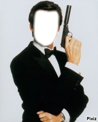 James Bond Fotomontažas