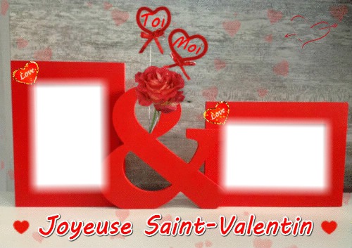 2 photos st valentin love amour iena フォトモンタージュ