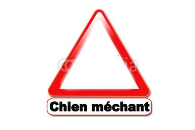 Attention Chien Méchant Photo frame effect