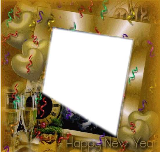 Happy New Yed Photo frame effect