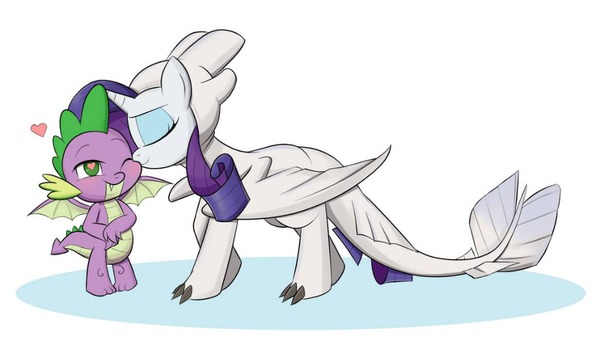 MLP Spike and Rarity Fotomontaggio