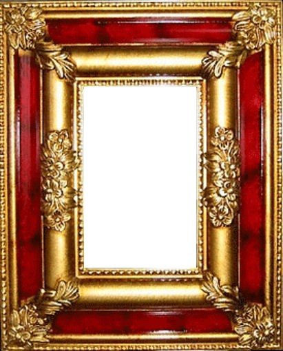 cadre rouge et or Montaje fotografico