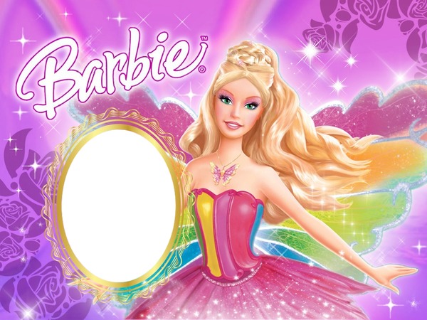 Barbie Arcoiris Photo frame effect