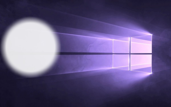 Windows 10 lilás Fotomontage