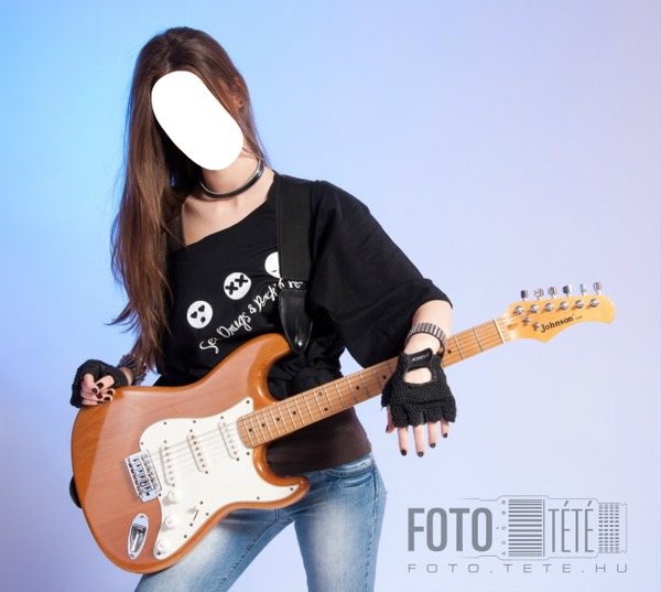 Rock lány Fotómontázs