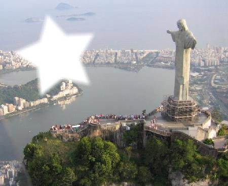 Cristo- Brasil Photo frame effect
