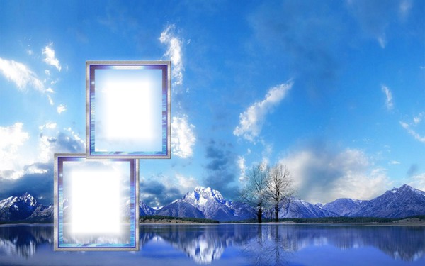 reflets nature Photo frame effect