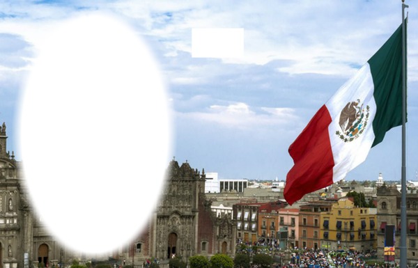 Mexico city Photo frame effect