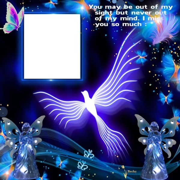 YOU MAY BE OUT OF MY SIGHT Photo frame effect
