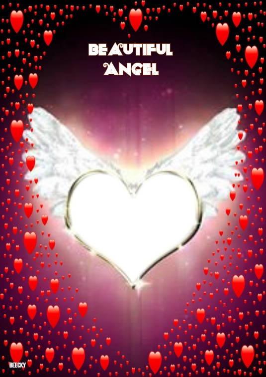 beautiful angel Photo frame effect