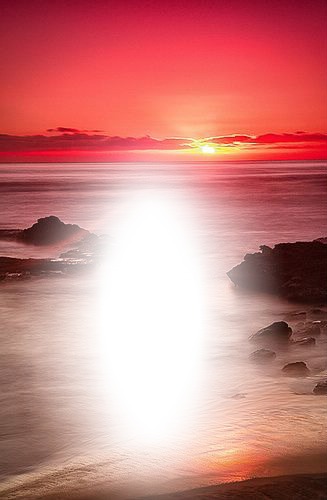 sun rise Fotomontaggio