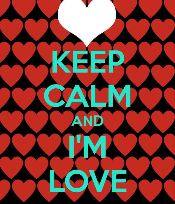 keep calm and i'm love Fotomontāža
