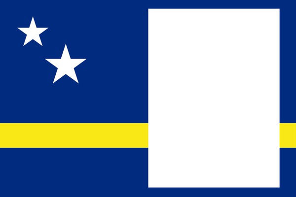 Curacao flag Photomontage