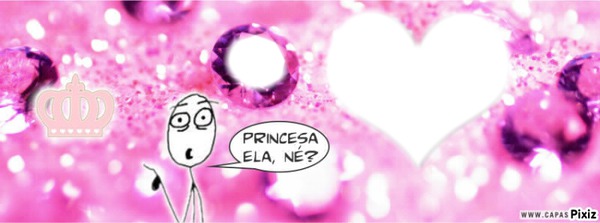 Capa de Meme dizendo princesa ela ne Fotomontáž