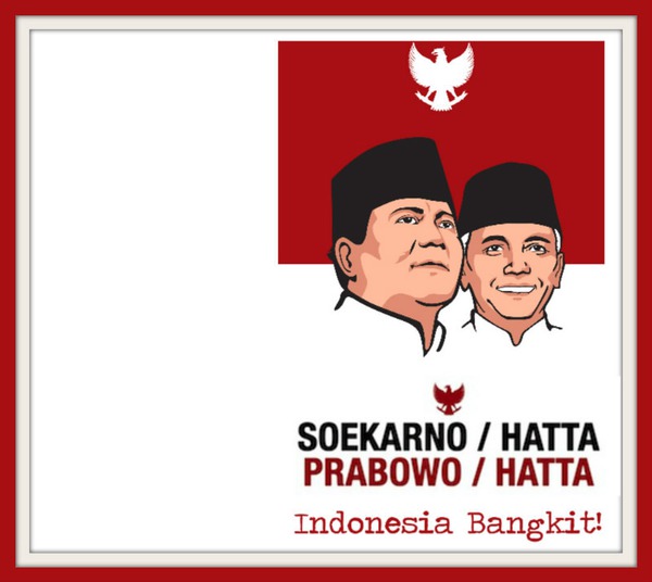 PRABOWO HATTA INDONESIA BANGKIT Photo frame effect