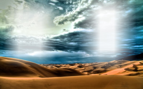 desert love Photo frame effect