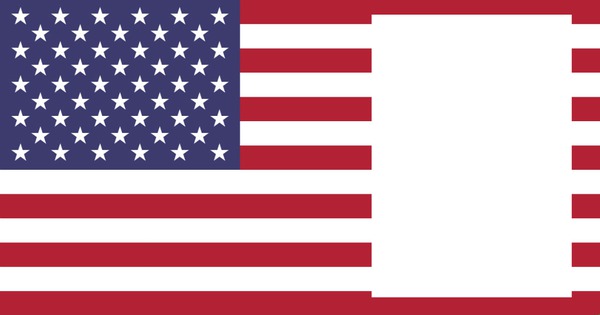 USA flag Montage photo