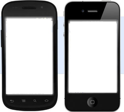 iphone e android Fotomontaż