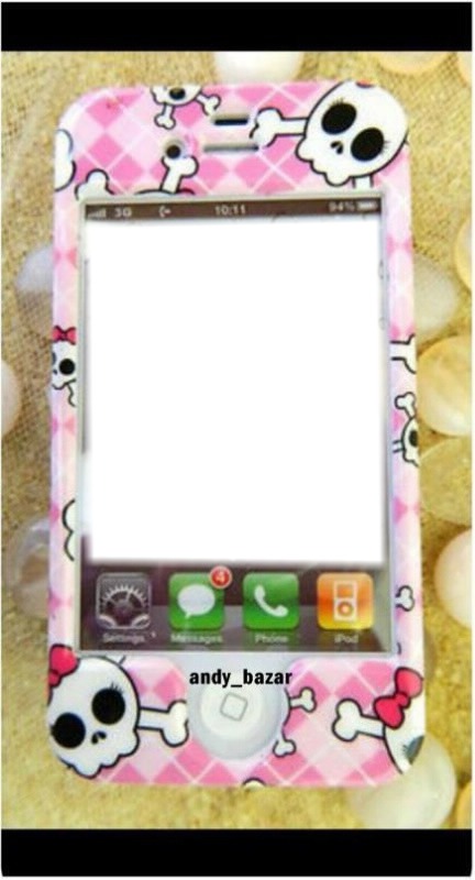 Iphone rock pink Photo frame effect