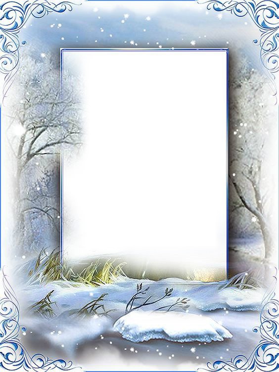 Cadre - paysage d'hiver Photo frame effect