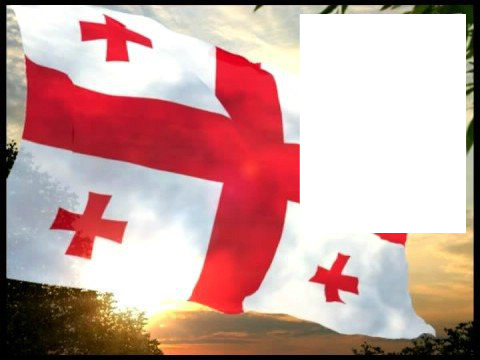 Georgia flag Photo frame effect