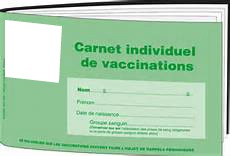 carnet de vaccination Fotomontaggio