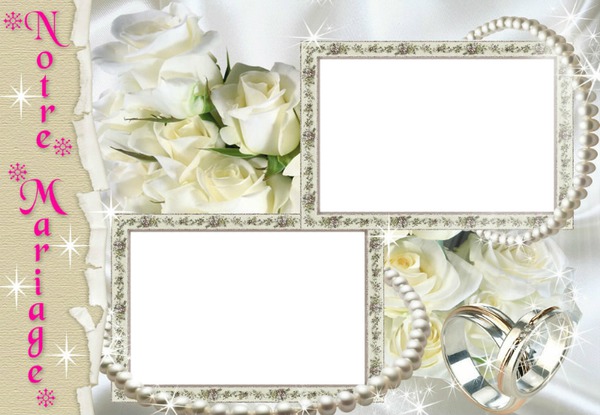 Cadres Mariage* Photo frame effect