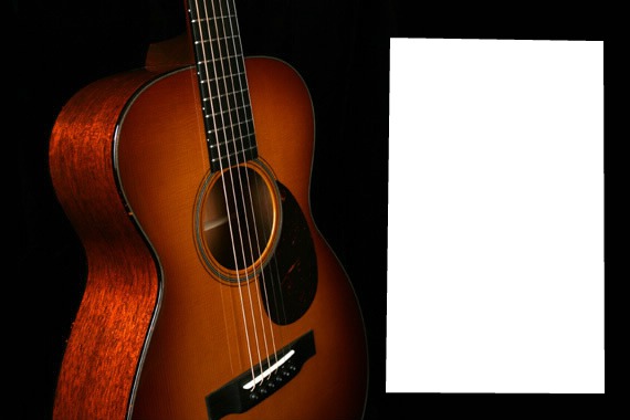 Guitar Photo frame effect