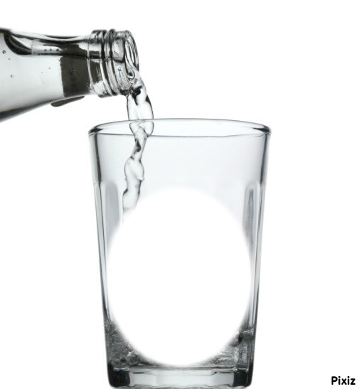verre d'eau Fotomontasje