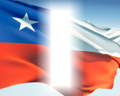 Bandera de Chile Photo frame effect