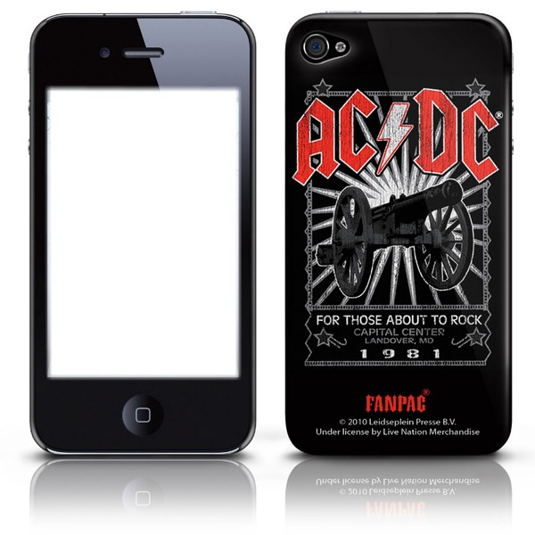 IPhone AC DC Photo frame effect