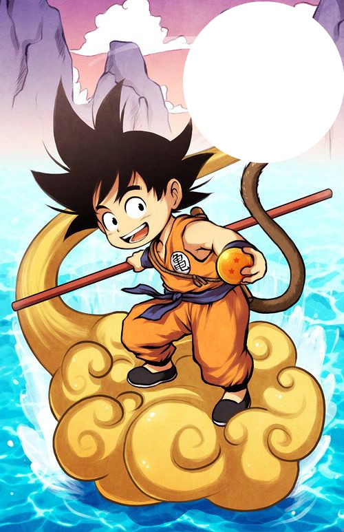 GOKU DRAGON BALL Photo frame effect