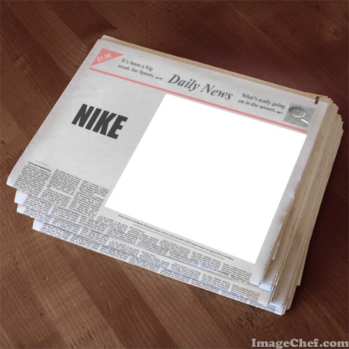 Daily News for Nike Fotomontagem