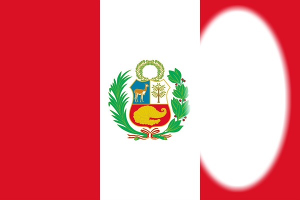 Peru flag Montage photo