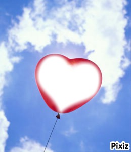 palloncino cuore Fotomontáž