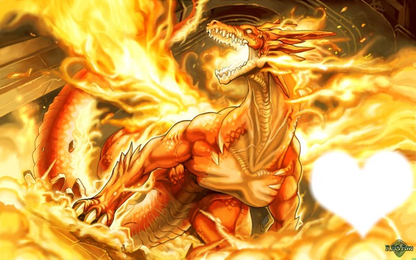 Le dragon feu Valokuvamontaasi