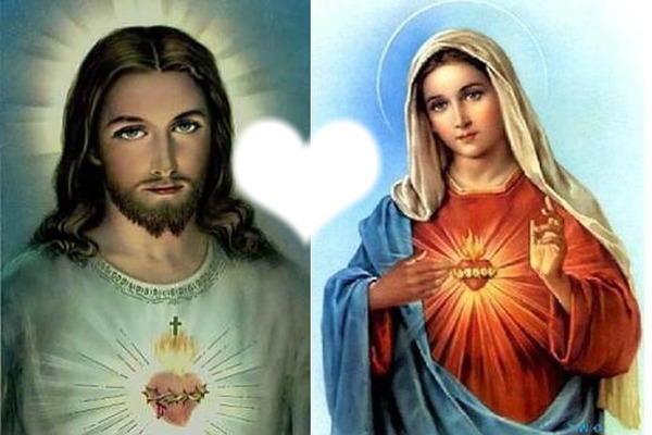 jesus y maria Fotomontagem
