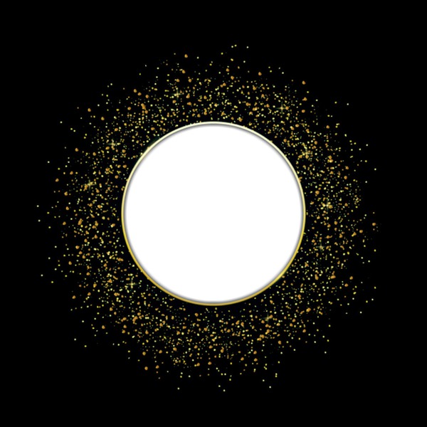 círculo dourado Fotomontagem