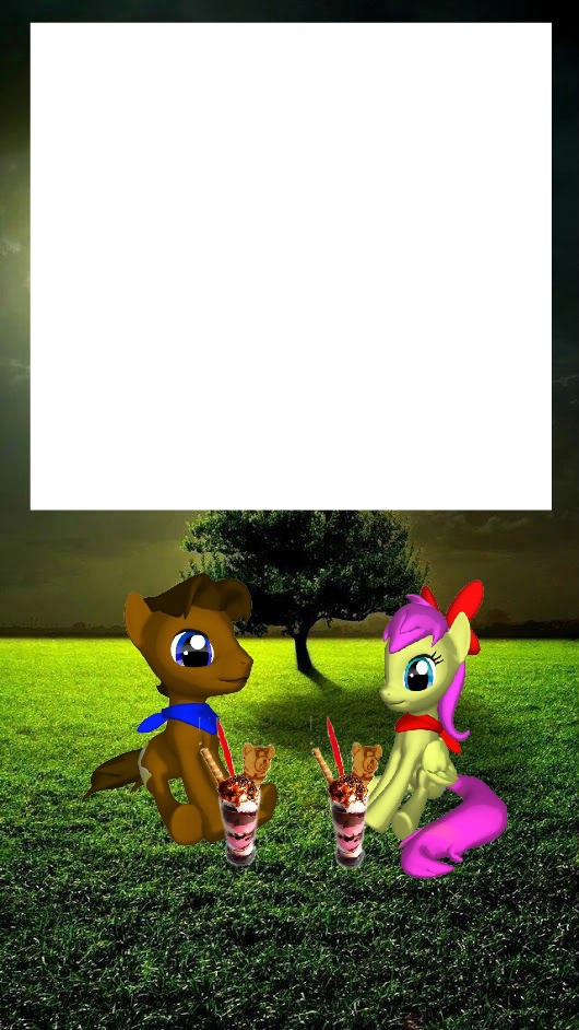 Doctor pony and Digsie Photo frame effect