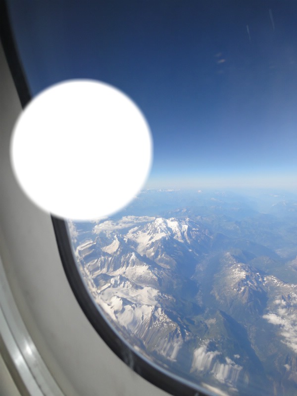 Mont Blanc en Août 2013 Fotomontage