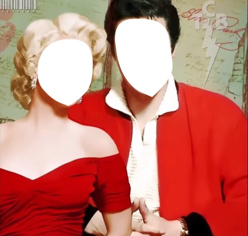 Elvis e Marilyn Fotomontaż