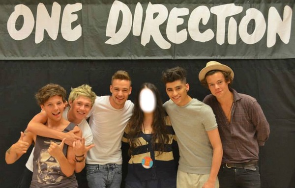 Yo con One Direction Montaje fotografico