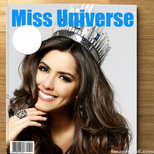 Miss Universe Magazine Photo frame effect
