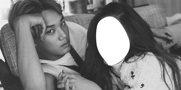 KAi with girlfriend (YOU) Photo frame effect
