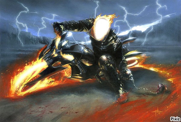 Ghost Rider Montaje fotografico