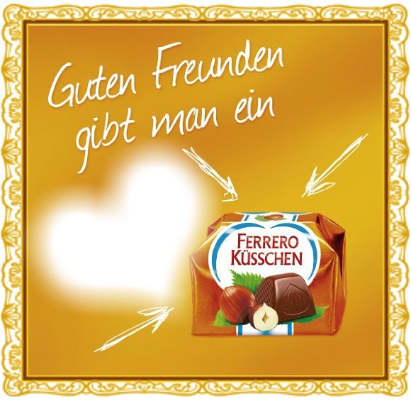 Ferrero Küsschen-Freunde Fotomontagem