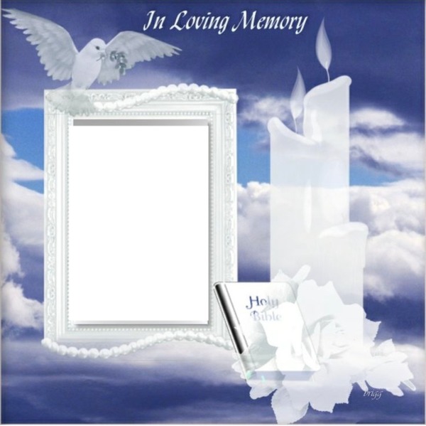 In loving memory Photo frame effect