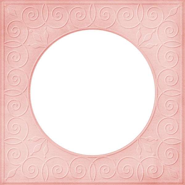 marco circular rosado , para una foto. Φωτομοντάζ