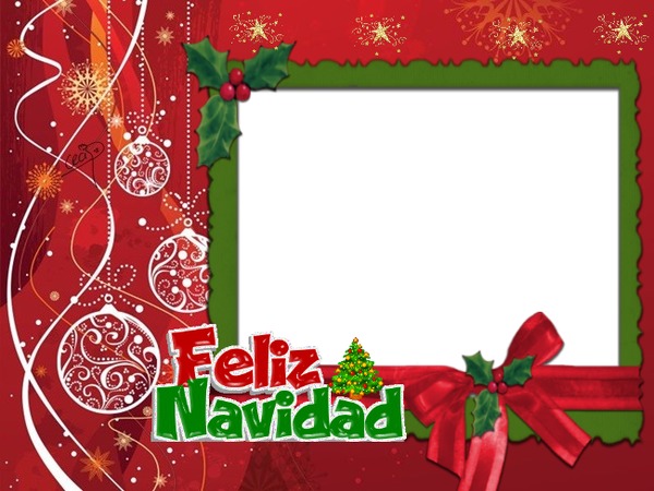Cc Feliz Navidad Familia Photo frame effect
