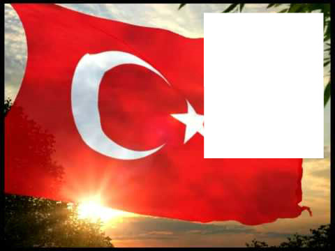Turkey flag Montaje fotografico